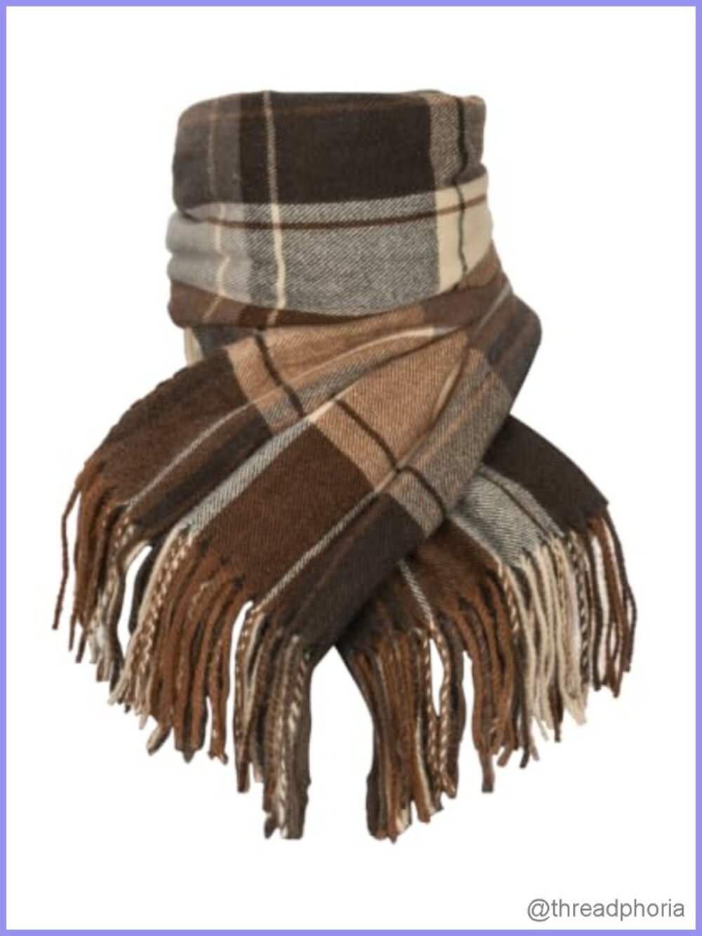 Oversized Plaid Tartan Scarf Shawl Wrap Winter Fall Blanket Warm Women
